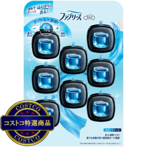 (コストコ) P&G ファブリーズ 車用消臭芳香剤 カークリップ スカイブリーズ 8個