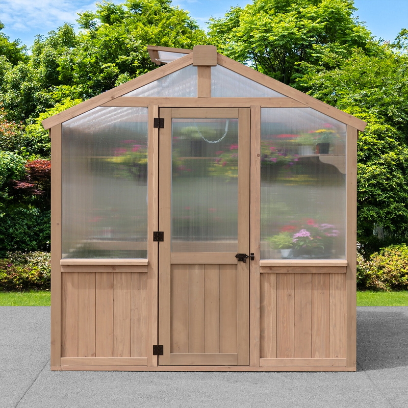 (コストコ) Yardistry グリーンハウス 木製温室 2.4 x 3.0m - 画像 (2)