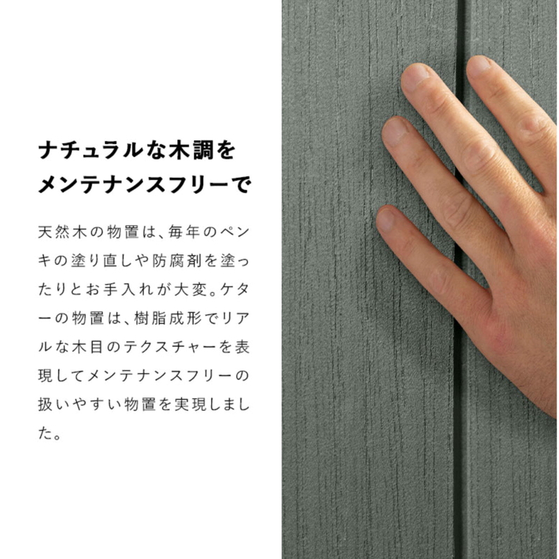 (コストコ) ケター コルティナ 7 x 7 フィート 物置 - 画像 (2)