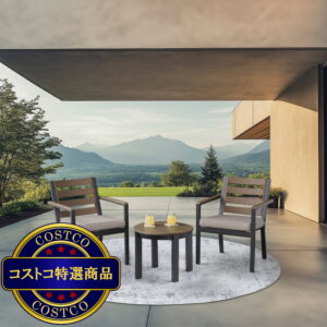 (コストコ) アジオ Stockholm 屋外用家具 3点セット