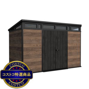(コストコ) ケター ペント 11 x 7 フィート (3.4 x 2.2m) 物置 ウォルナット