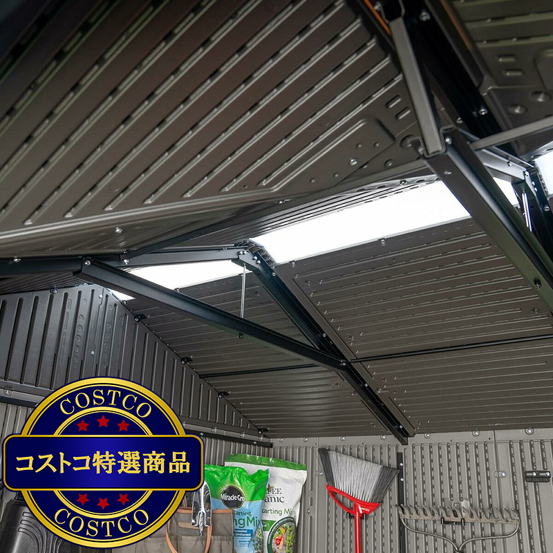 (コストコ) LIFETIME 9.5 x 7 フィート (2.9 x 2.1 m) 屋外用物置 - 画像 (2)