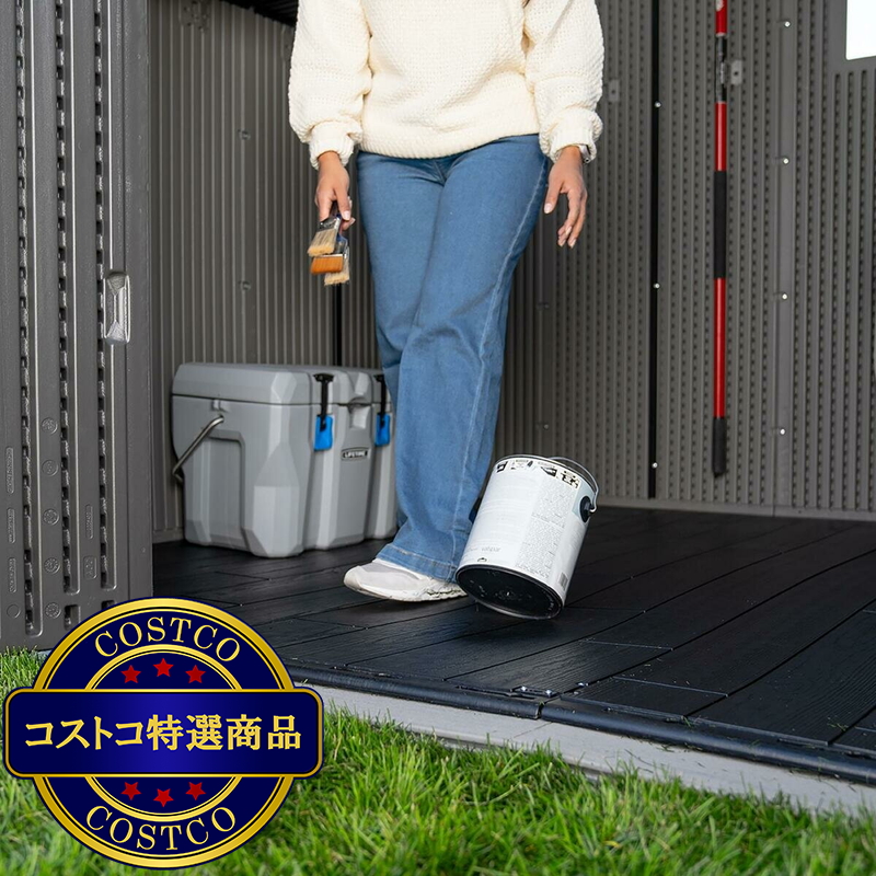 (コストコ) LIFETIME 9.5 x 7 フィート (2.9 x 2.1 m) 屋外用物置 - 画像 (4)