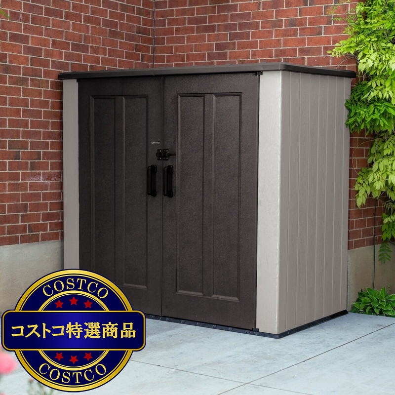 (コストコ) LIFETIME 6 x 4フィート (193 x 110 x 177cm) 屋外用物置 - 画像 (2)