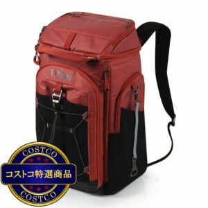 (コストコ) タイタン 26缶 バックパック クーラー 赤茶/ブラック