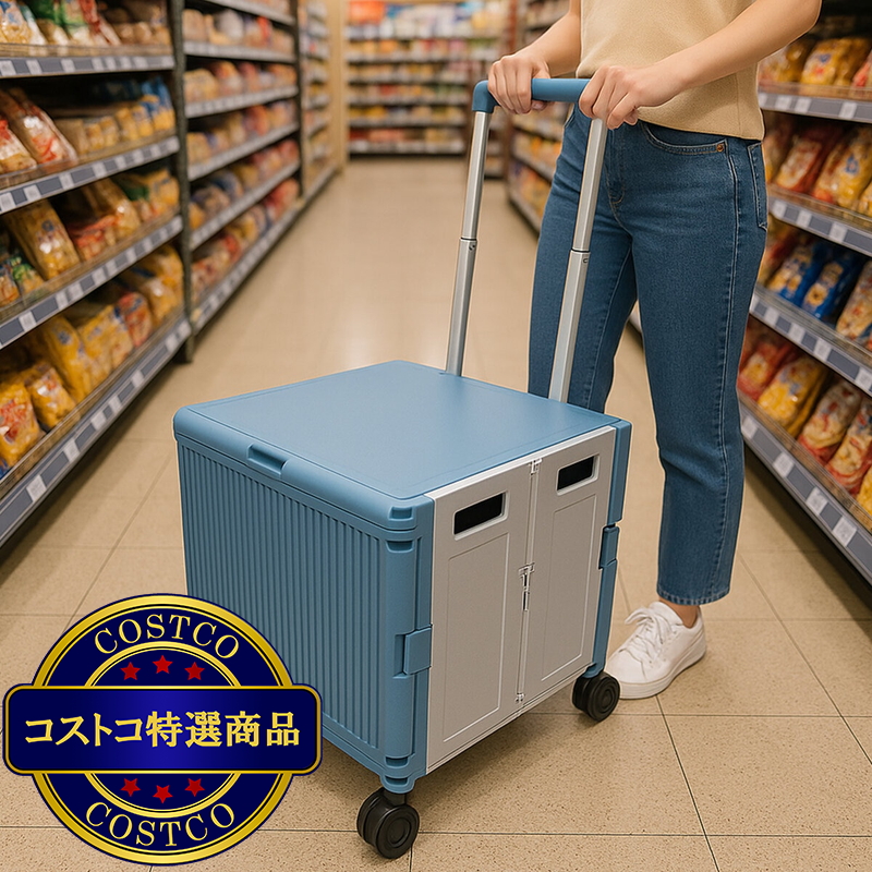 (コストコ) SPACEMADE(スペースメイド) 折りたたみカート 50L - 画像 (3)