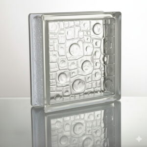 (コストコ) ガラスブロック 190 x 190 x 80 mm 6個セット クリアシリーズ レイン JGB8026