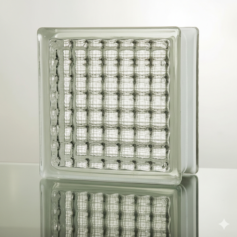 (コストコ) ガラスブロック 190 x 190 x 80 mm 6個セット クリアシリーズ クリスタルパラレル JGB8007