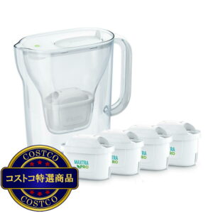 (コストコ) ブリタ ポット型浄水器 スタイルエッセンシャル ポット型浄水器 マクストラプロ カートリッジ4個付き