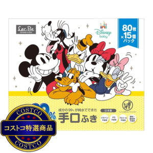 (コストコ) 水99% 手口ふき / ミッキー＆フレンズ 80枚入ｘ15個 (1200枚)