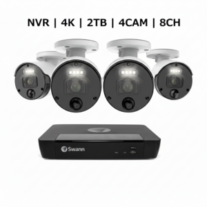 (コストコ) Swann（スワン）8CH 4K NVRシステム 2TB 4K バレット カメラ 4台セット