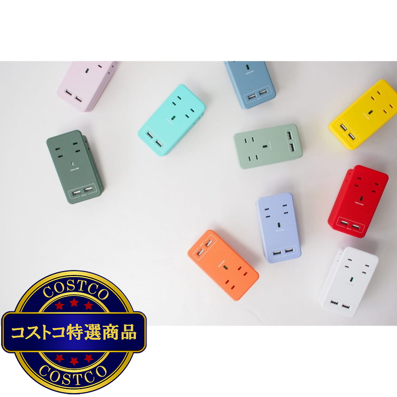 (コストコ) Fargo(ファーゴ)SATI COLOR(サティカラー) AC4個口 4.2A USB CT221
