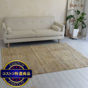 (コストコ) スミノエ 防炎・防音ラグ リュストル 200cm x 200cm イエロー