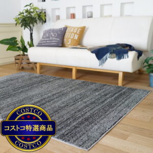 (コストコ) スミノエ 防炎・防音ラグ リュストル 200cm x 200cm ダークグレー