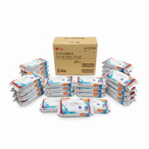 (コストコ) トイレに流せる おしりふき 80枚 X 24個 BOX