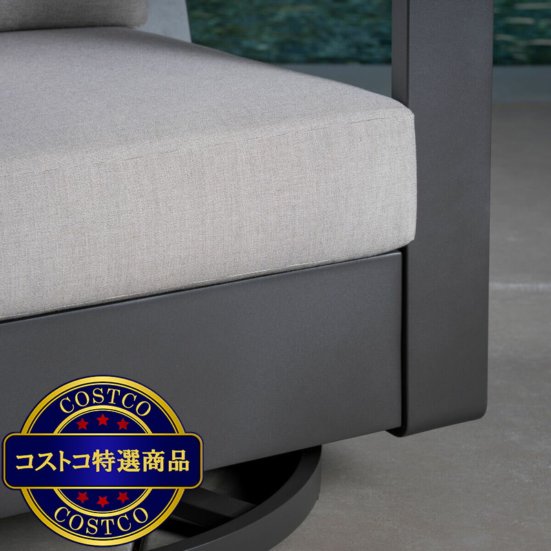 (コストコ) サンヴィラ Beckett 屋外用テーブル & チェア 3点セット - 画像 (2)