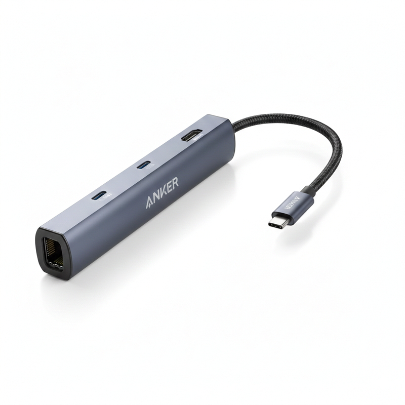 (コストコ) Anker（アンカー）USB-C イーサネットハブ 6ポート 最大出力53W A8365NA1