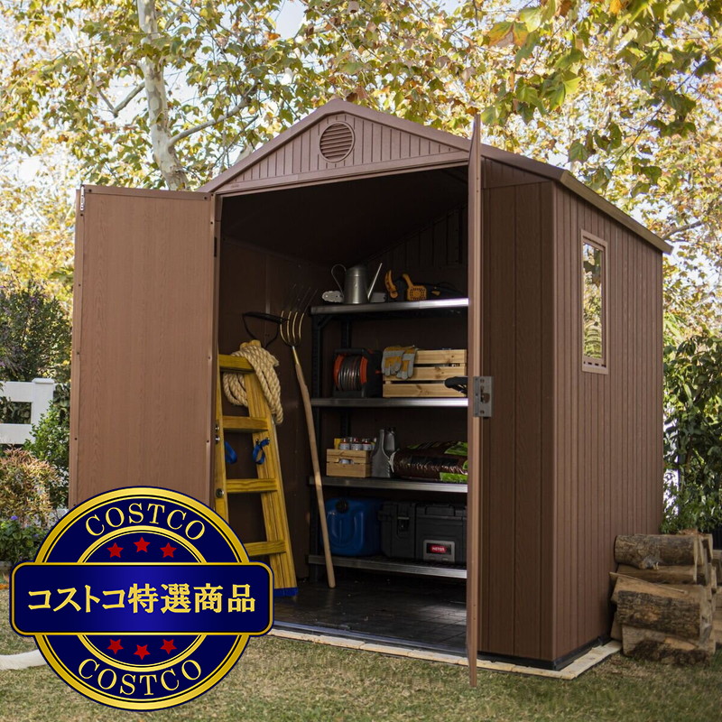 (コストコ) ケター ダーウィン 6 x 6 フィート (1.9 x 1.8m) 屋外物置 - 画像 (3)