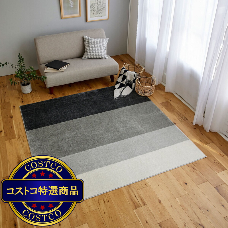 (コストコ) スミノエ ペット消臭ラグ ワグ 190 x 190cm グレー