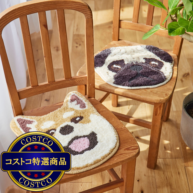(コストコ) スミノエ チェアパッド イヌカオ シバイヌ - 画像 (3)