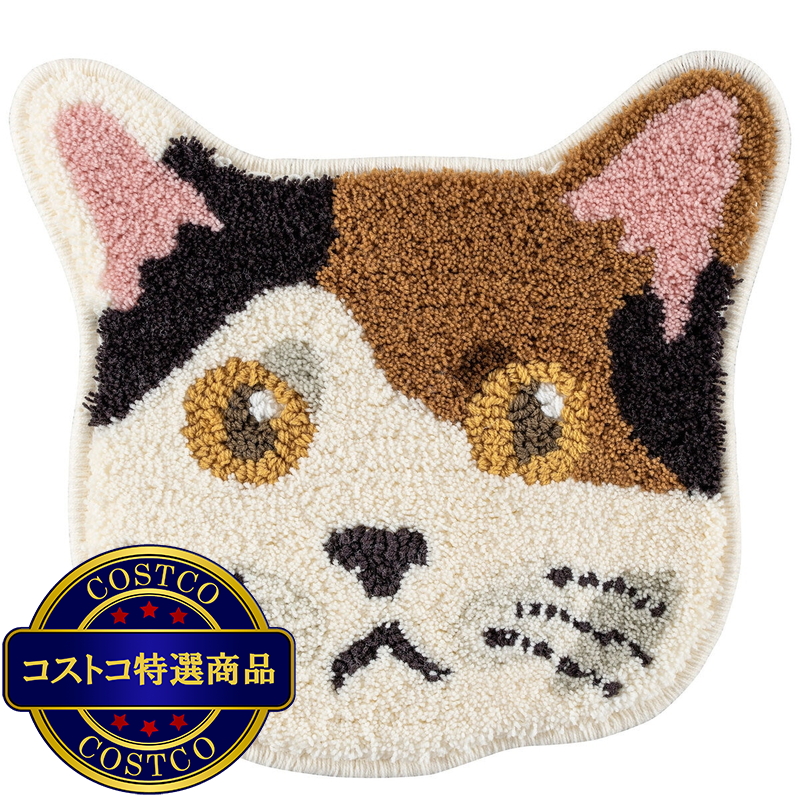 (コストコ) スミノエ チェアパッド ネコカオ ミケ
