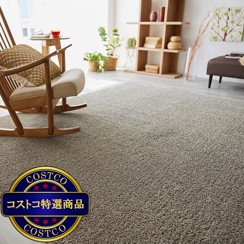 (コストコ) スミノエ ウォッシャブルラグ ソル 130 x 190cm グレージュ - 画像 (2)