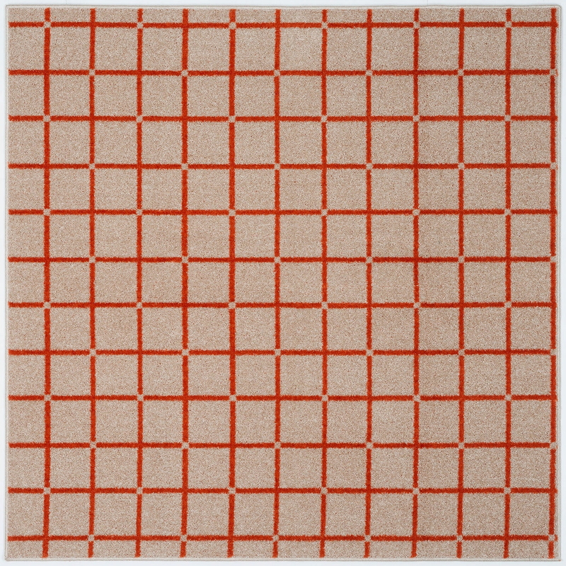 (コストコ) スミノエ ウォッシャブルラグ オセロ 185 x 185cm オレンジ