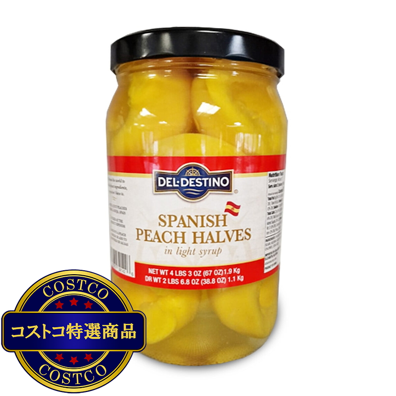 (コストコ) ハーフピーチシロップ漬け 1.9kg