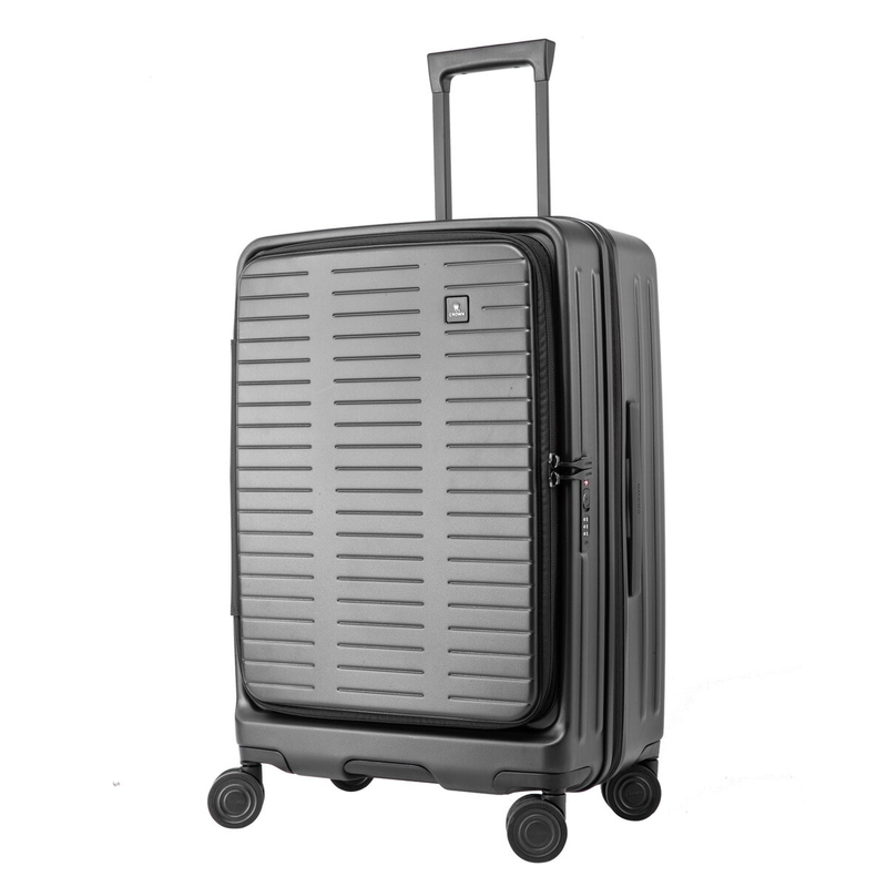 (コストコ) クラウン フロントオープン スーツケース C-F5159H 25インチ ブラック - 画像 (2)