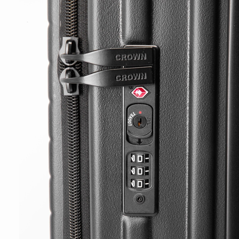 (コストコ) クラウン フロントオープン スーツケース C-F5159H 25インチ ブラック - 画像 (4)