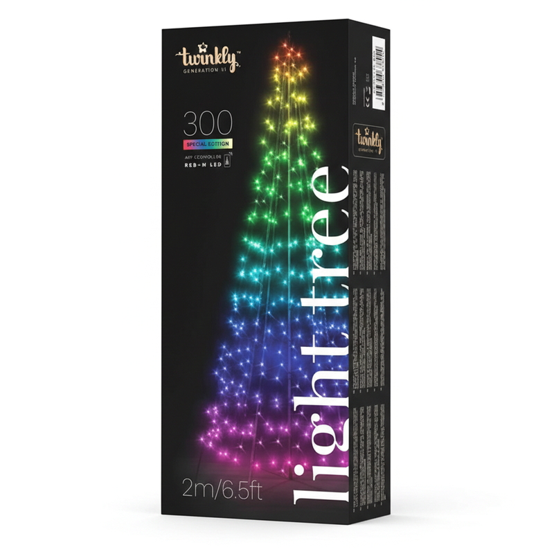 (コストコ) Twinkly(トゥインクリー)ライトツリー300 RGBW LED スマートデコレーションライト