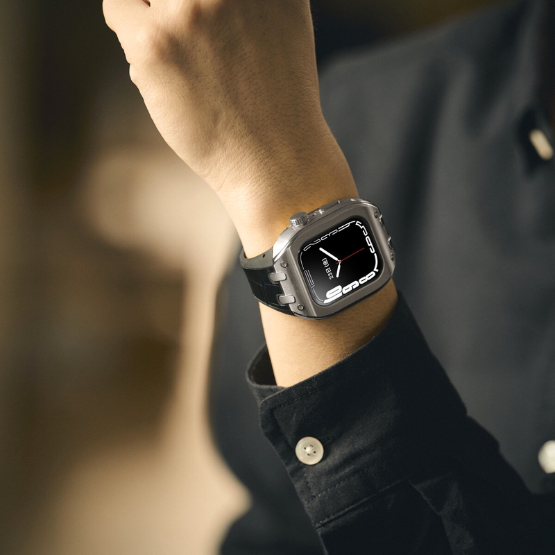 (コストコ) HUMBLE RICH Apple Watch Case 7/8/9対応 41mm レザー ブラック WBB0289-001 - 画像 (4)