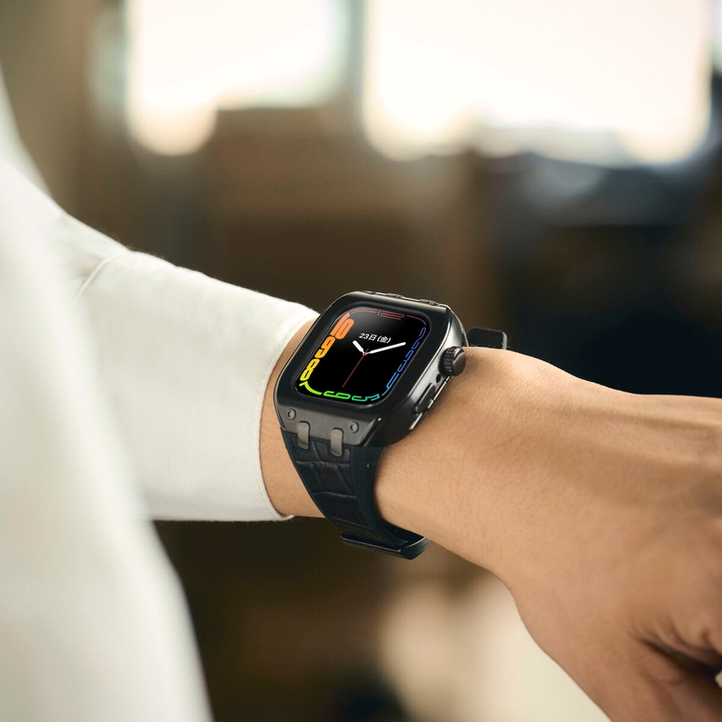 (コストコ) HUMBLE RICH Apple Watch Case 7/8/9対応 41mm レザー ブラック WBB0289-008 - 画像 (4)