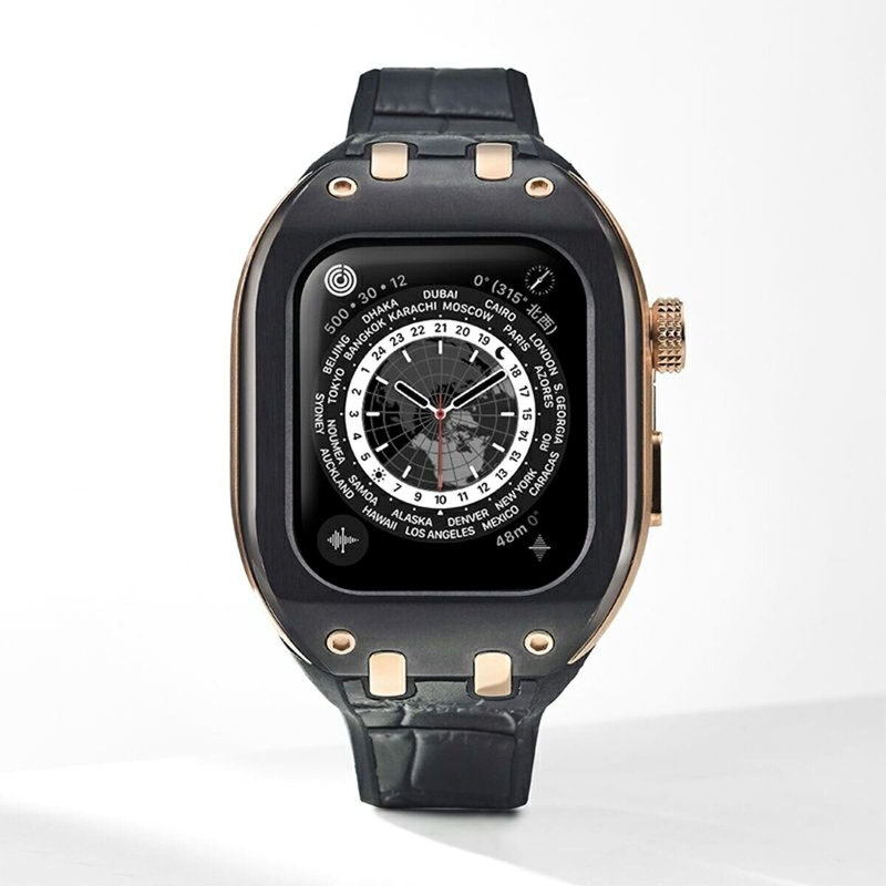 (コストコ) HUMBLE RICH Apple Watch Case 7/8/9対応 41mm レザー ブラック WBB0289-009
