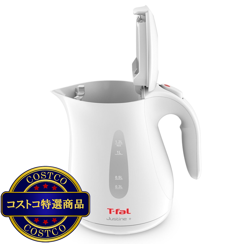 (コストコ) ティファール 電気ケトル1.2L KO4901JP ホワイト - 画像 (2)