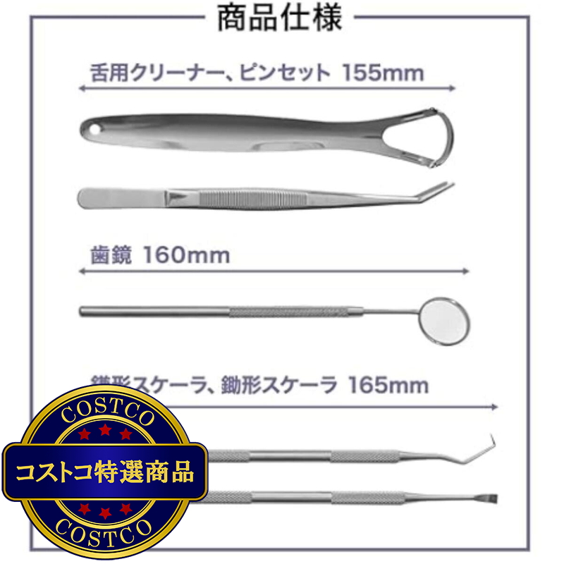 (コストコ) THE歯石取りデンタルツール 5点セット - 画像 (4)