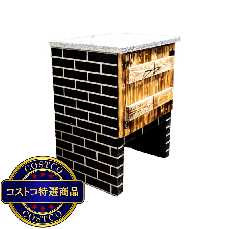 (コストコ) BRAZA キャビネット カウンター ブラック - 画像 (2)