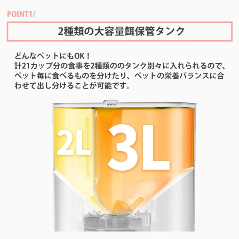 (コストコ) PETKIT ペットカメラ付自動給餌器 アプリ連携 5L P591 - 画像 (2)