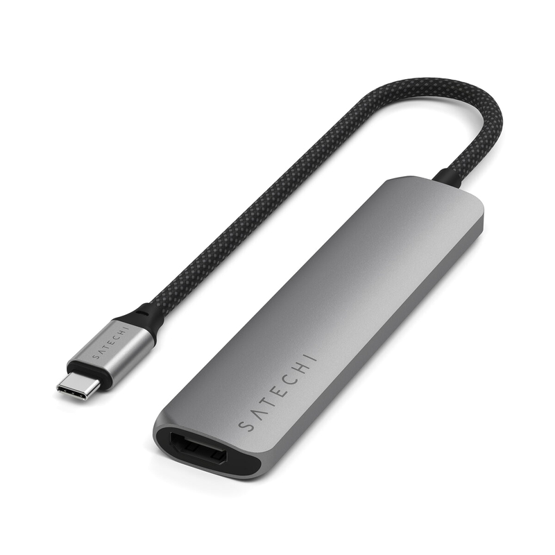 (コストコ) Satechi 6-in1 USB-C スリムマルチポートアダプター スペースグレー - 画像 (4)