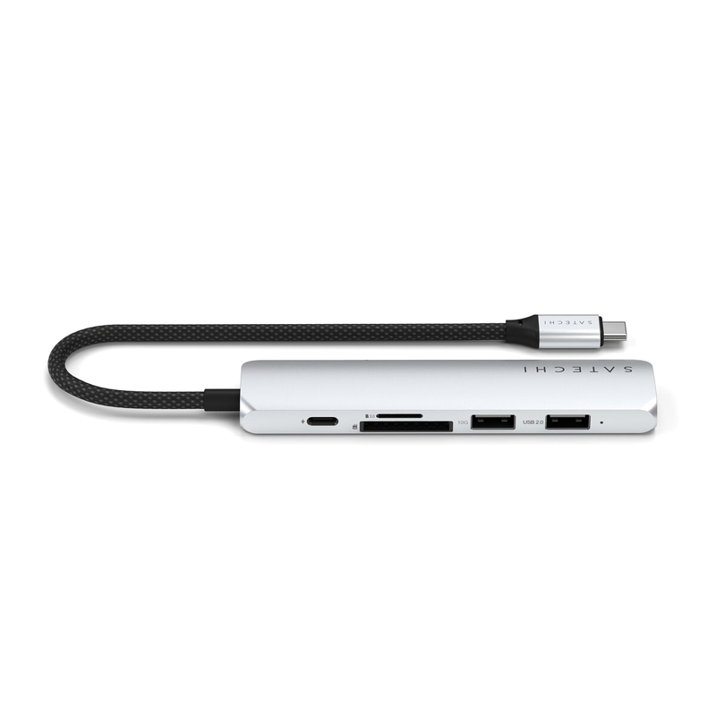 (コストコ) Satechi 6-in1 USB-C スリムマルチポートアダプター シルバー - 画像 (2)