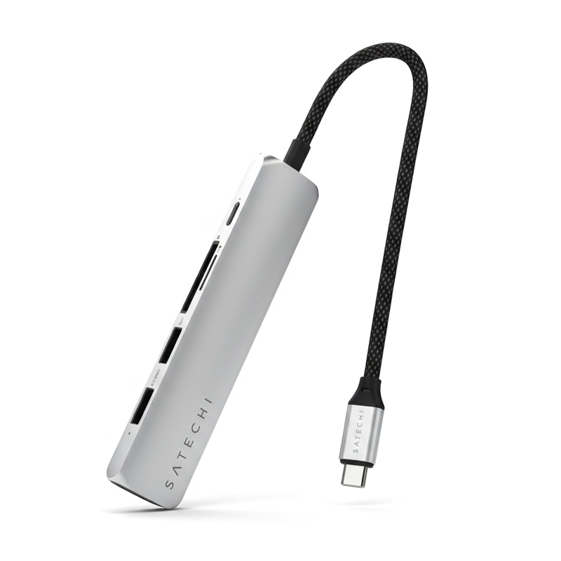 (コストコ) Satechi 6-in1 USB-C スリムマルチポートアダプター シルバー
