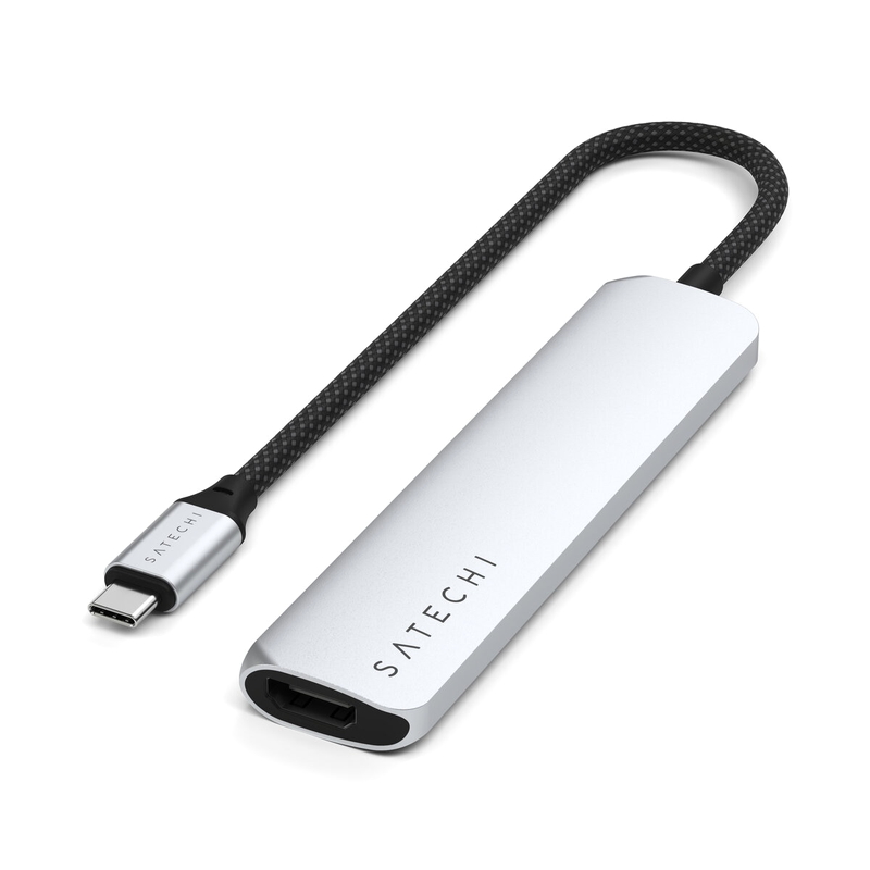 (コストコ) Satechi 6-in1 USB-C スリムマルチポートアダプター シルバー - 画像 (4)