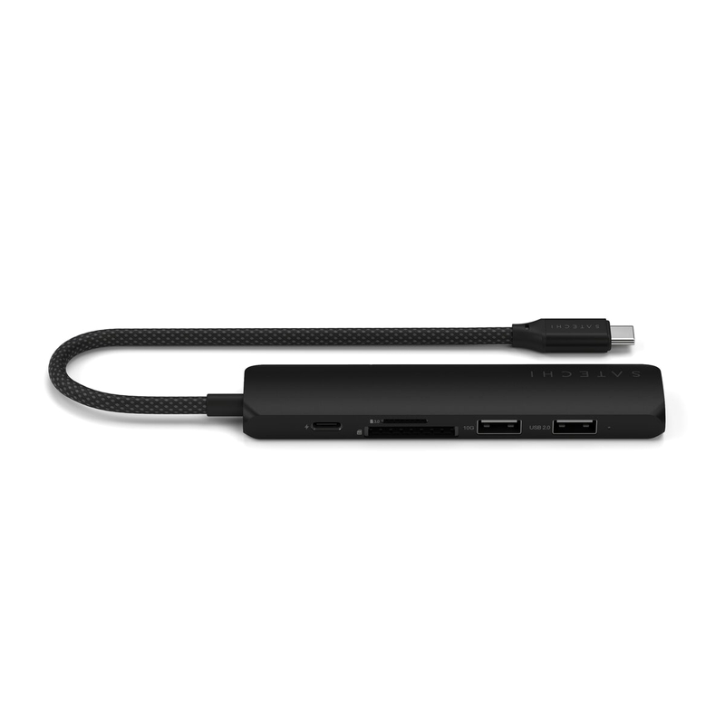 (コストコ) Satechi 6-in1 USB-C スリムマルチポートアダプター ブラック - 画像 (2)