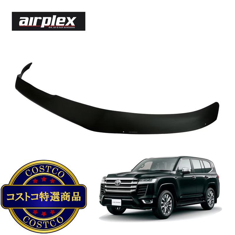 (コストコ) airplex トヨタ ランドクルーザー 300 ランクル バグガード マットブラック - 画像 (3)