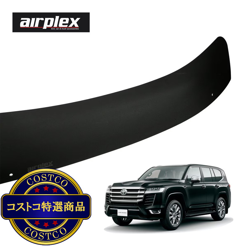 (コストコ) airplex トヨタ ランドクルーザー 300 ランクル バグガード マットブラック - 画像 (4)