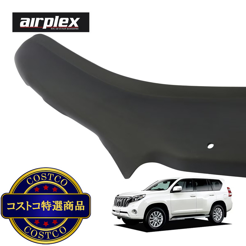 (コストコ) airplex トヨタ 150プラド ランドクルーザープラド 150系 中期 バグガード マットブラック - 画像 (3)