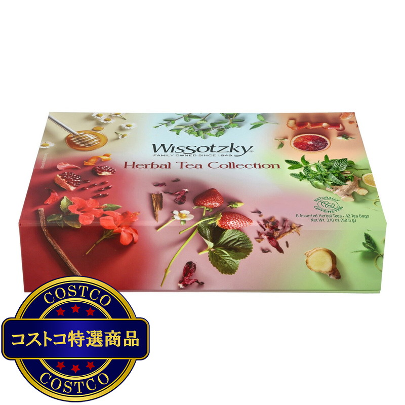 (コストコ) WISSOTZKY ハーブティー カジュアルギフトボックス 6種 x 7バッグ - 画像 (2)