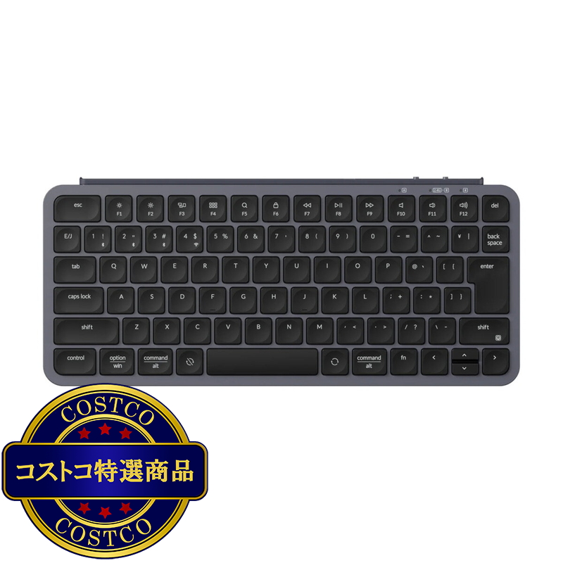 (コストコ) Keychron / B1 Pro ウルトラスリム ワイヤレスキーボード / スペースグレー / JIS配列（かな印字なし）