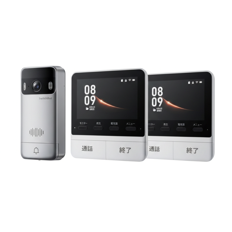 (コストコ) スイッチボット スマートテレビドアホン&増設モニターセット W6802000x2-W6702001