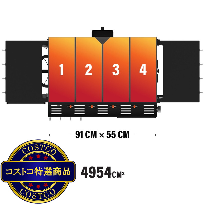 (コストコ) ブラックストーン 36インチ (91 cm) 4バーナー ガスグリドル - 画像 (4)